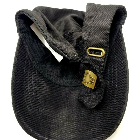 Happy Chef HC Restaurant Strapback Black Hat Cap Food Military Cadet Style - Picture 4 of 8